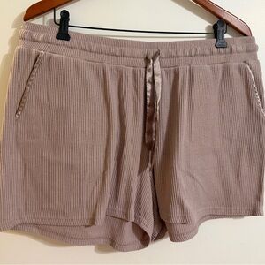 Maurices Ribbed Light Mauve Lounge Shorts size 1X